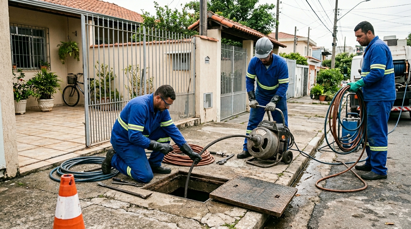 Desentupimento de esgoto em Serra-ES
