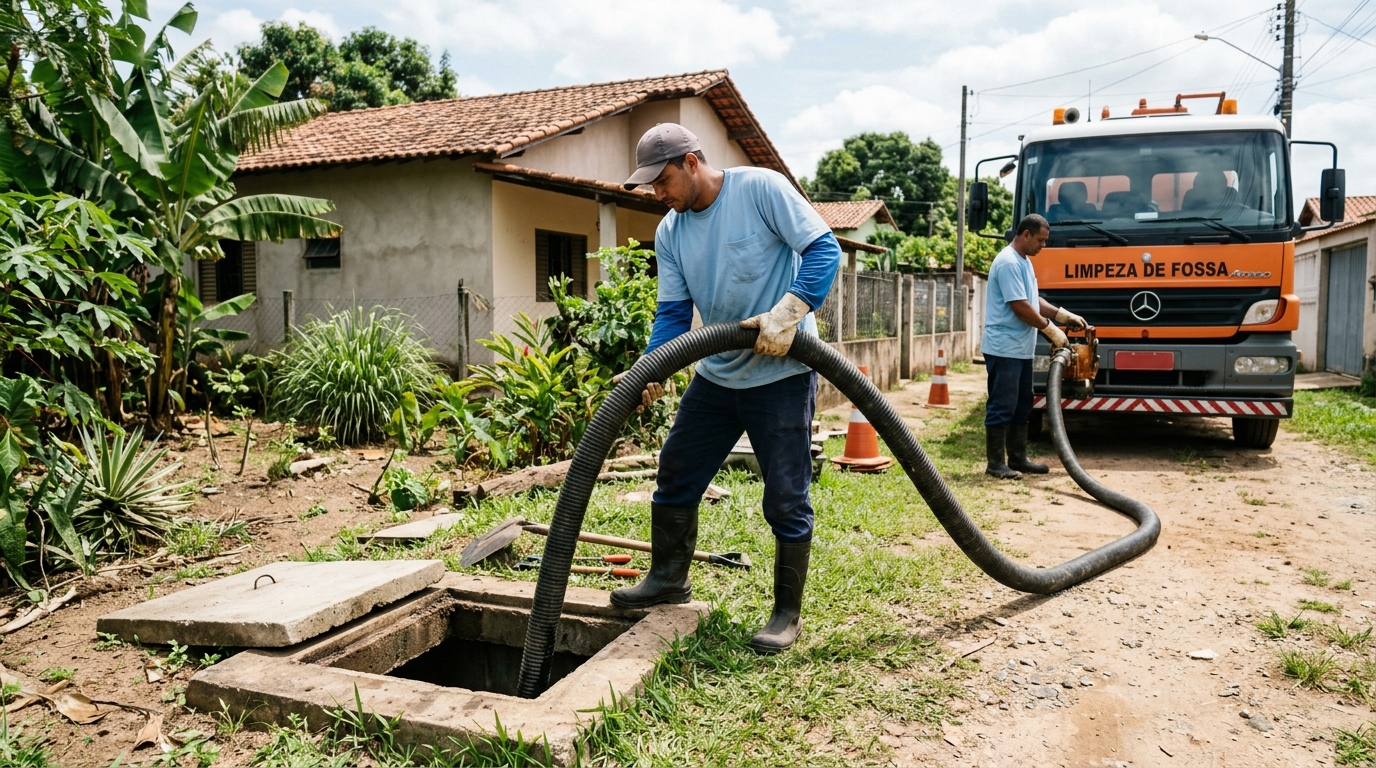 Higienização de fossa residencial em Serra-ES